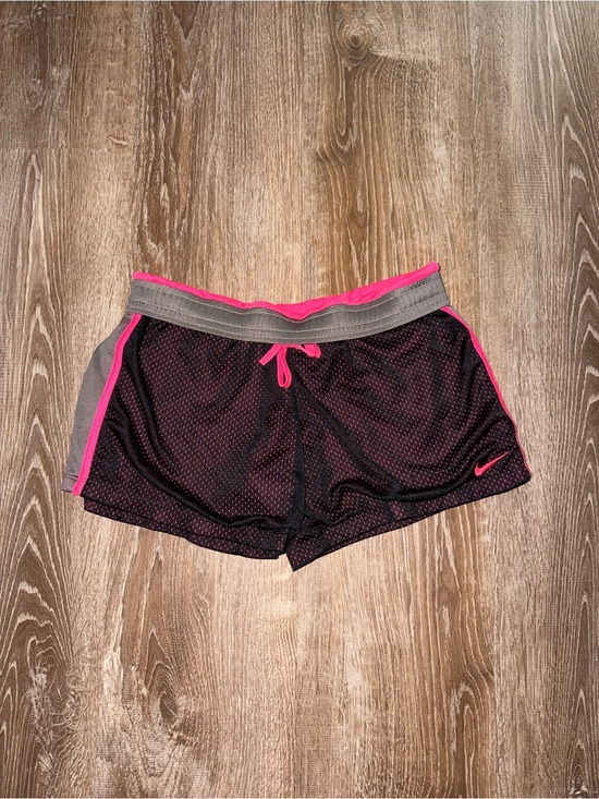 Nike Pants - Vintage Y2K Nike Women’s Black & Pink Mesh Athletic Shorts